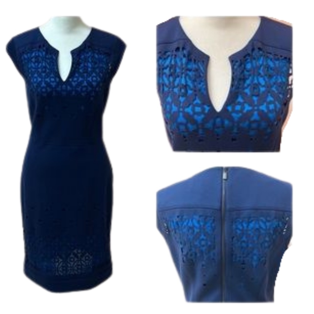 Laundry blue cut-out dress. Size 6